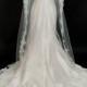 Cathedral Length Bridal Veil embellished with French Alencon Lace