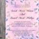 DIY Rustic Wedding Invitation Template Editable Word File Download Printable Vintage Invitation Purple Invitation Leaf Floral Invitation