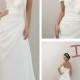 Unusual A-line Ivory Taffeta Strapless Summer Wedding Dress with Asymmetrical Draped