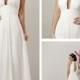 Summer A-line Halter Wedding Dress with Beaded Grecian Collar