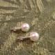Swarovski pearl stud earrings, Pearl on Sterling Silver Post, Bridesmaid Earrings, bridal earrings