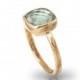 Blue Topaz Ring  - December Birthstone Ring - Bezel Set Ring - Gemstone Collection