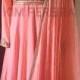 Peachy Peachy Anarkali Fusion Gown / Dress