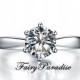 2 Ct Round Cut lab made Diamond Classic solitaire Engagement Wedding Ring with gift box - made to order