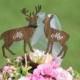 Deer Cake Topper - Mr & Mrs Deer- Beach wedding - Bride and Groom - Rustic Country Chic Wedding