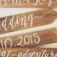 Personalized Wedding Directional Signs, Four Tier Set, Rustic Wooden Wedding Signs, The Paper Walrus