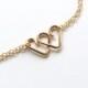 Infinite Love Bracelet Bridesmaid Gift Sister Gift 2 Heart Infinity Bracelet Friendship Bracelet Heart Jewelry