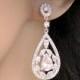 Bridal earrings, Wedding jewelry, Chandelier earrings, Vintage style earrings, Swarovski crystal wedding earrings, Bridal jewelry