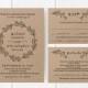 Printable Wedding Invitation Template Set 