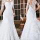 Long Sleeves Lace Mermaid Wedding Dresses 2016 Bling Romantic Appliques Lace Bridal Dresses Button Back Vestido De Noiva Wedding Gowns Online with $117.81/Piece on Hjklp88's Store 