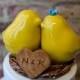 Yellow Love Bird Cake Topper with Heart