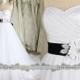 Fairytale Strapless Sweetheart Drapled Bodice Tulle Ball Gown Wedding Dress, White Black Tulle Wedding Dress Wedding Gown Bridal Dress W523
