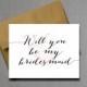 Classic and Traditional Will You Be My Bridesmaid - Will you be my bridesmaid - Wedding greeting card - will you be my matron of honor