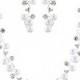 Crystal Rhinestone Pearl Jewelry Set