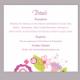 DIY Wedding Details Card Template Editable Word File Instant Download Printable Details Card Colorful Details Card Floral Information Card