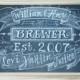 Chalkboard Art Sign - Personalized chalkboard -Family Name Sign