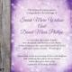 DIY Rustic Wedding Invitation Template Editable Word File Download Printable Invitation Purple Wedding Invitation Lavender Invitation