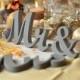Mr. &. Mrs.. wood sign wedding decor,  Mr. and Mrs. wooden letters, Wedding sign, Wedding Decor, Rustic sign