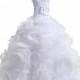 Organza Sweetheart Neckline Cascading Ruched Wedding Dress