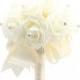 Crystal Pearl Silk Rose Wedding Bouquet