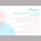 DIY Wedding RSVP Template Editable Word File Download Rsvp Template Printable RSVP Cards Blue Pink Rsvp Card Template Floral Rsvp Card