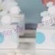12pcs创意DIY喜糖袋纸盒 蓝色钻戒婚庆婚礼糖果盒TH019满月酒布置