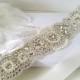 Wedding Belt, Bridal Belt, Sash Belt, Crystal Rhinestone & Off White Pearls - Style 153