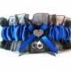Handcrafted Police Garter with a charm that says I love my policeman and mini hand cuffs charms