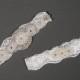 SALE - Wedding Garter Set, Pearl and Rhinestones Garter Set on Ivory Lace, Garter Set with Pearl and Rhinestones