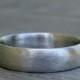 Recycled 950 Palladium Matte / Brushed Wedding Band, Comfort Fit, Eco-Friendly, Ethical, Made To Order