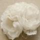 Bridal Hair Piece Wedding Headpiece Lace Flower Clip Ivory Bridal Flower Fascinator Bridal Bouquet Clip Bridal Hair Accessories Veil Clip