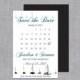 Sailboat Save the Dates with Magnet Option - Nautical Wedding Magnets - Custom Calendar Save the Dates - Sailboat Wedding Announcements