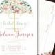 Printable Floral Umbrella Bridal Shower Invitation With OPTIONAL Recipe Card-Print Yourself-Digital Invite