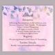 DIY Rustic Wedding Details Card Template Editable Word File Download Printable Leaf Details Card Purple Details Card Floral Enclosure Card