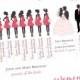 Modern Day Wedding Program – Bridal Party Silhouettes (DIGITAL FILE)