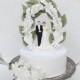 Vintage Inspired Calla Lily Wedding Cake Topper