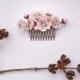 sakura Hair Comb,cherry blossom, bridesmaid, hair clip, hair accessories,polymer clay flower,gift for her