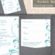 Printable Pocket Wedding Invitation Suite Printable Invitation Aqua Wedding Invitation Blue Invitation Download Invitation Edited jpeg file