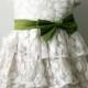 Ivory Lace Flower Girl Dress, Vines