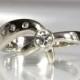 Diamond Engagement ring 14k White Gold .31 Carats Total Weight Ladies Size 7 1/4 Modern Design Jewelry GregDeMarkJewelry
