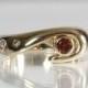 Ladies Garnet And Diamond Engagement Ring 14K Yellow Gold Size 6 3/4 Natural Orange Hessonite Garnet Jewelry Modern Wave Design
