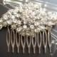 Twist rhinestones crystals wedding bridal hair comb