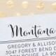 Self Inking Address Stamp - handwriting style - Personalized Stamp - Montana