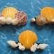 Seashell Hair Clips - Shell Hair Barrettes - Set of 3  - 3.75" Hair Clips - Beach Wedding Hair Accessories - Bridesmaid Hair Accessories