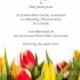 DIY Digital Printable Yellow & Red Tulips Wedding / Birthday / Party Invitation Template – Downloadable - Instant Download – Microsoft Word