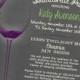 Wedding Shower Invitation. Bridal Shower Invitation. Bachelorette Party Invite. Printable Invitation. Wine Party Invite. Chalkboard DIY.
