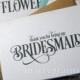 Thank You for Being My Bridesmaid, Maid of Honor, Usher, Bridesman, House Party - Wedding Thank You Cards for Bridal Party (Set of 4) CS06