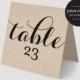 Printable Table Numbers, Printable Wedding Table Numbers, Tented Table Number, Kraft, Rustic Wedding, DIY, PDF Instant Download 