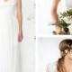 Cap Sleeves Sheath Wedding Dress with Cut Out Back