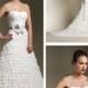 Beautiful Sweetheart Chiffon Asymmetrical Formal Wedding Dress with Full Skirt